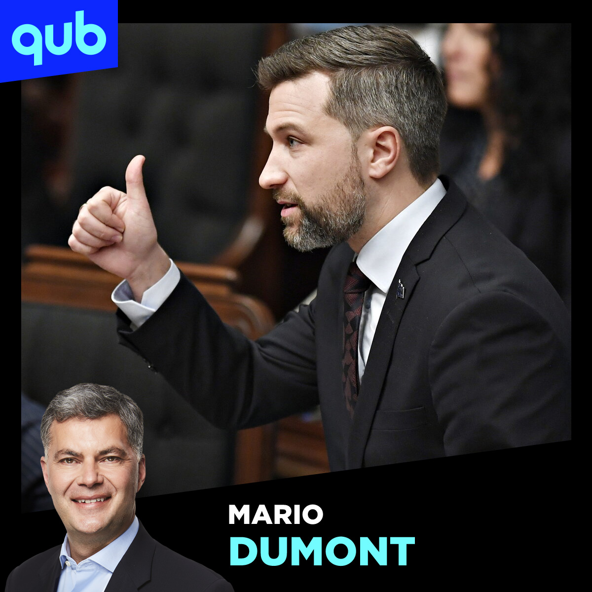 Gabriel Nadeau-Dubois veut devenir l'unique chef de QS, estime Mario Dumont