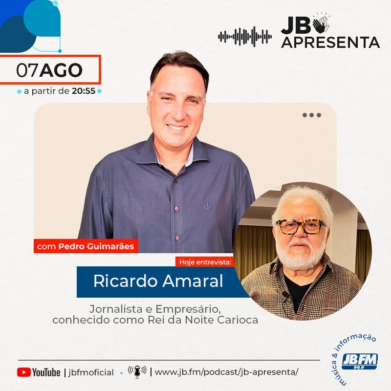 Entrevista com Ricardo Amaral,  jornalista e empresário, conhecido como Rei da Noite Carioca.