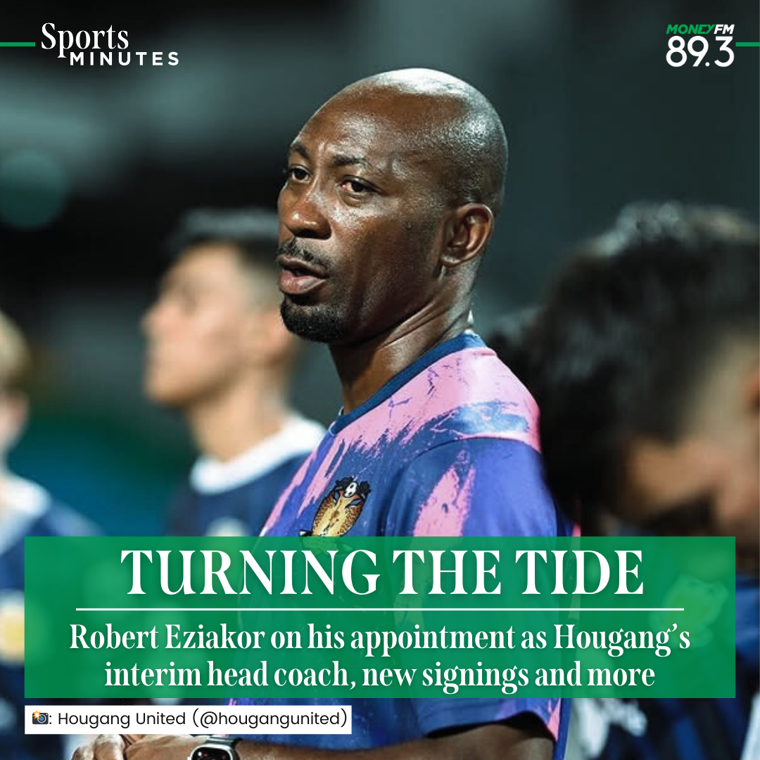 cover of episode Sports Minutes: Robert Eziakor takes interim charge of Hougang United in their hour of need. Is he the answer to the Cheetahs’ struggles?