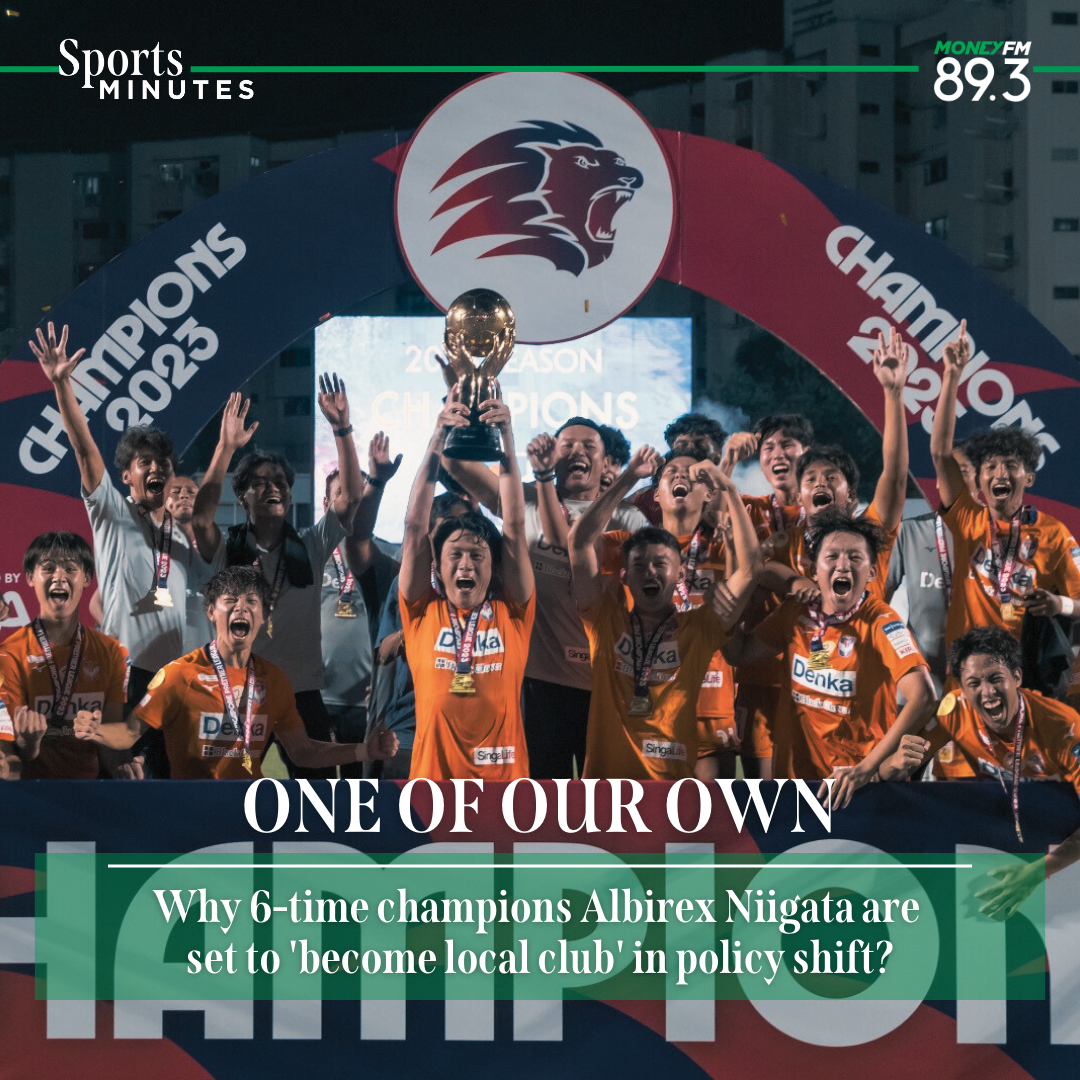 Sports Minutes: Why Albirex Niigata becoming a 'local club' is good news for Singapore