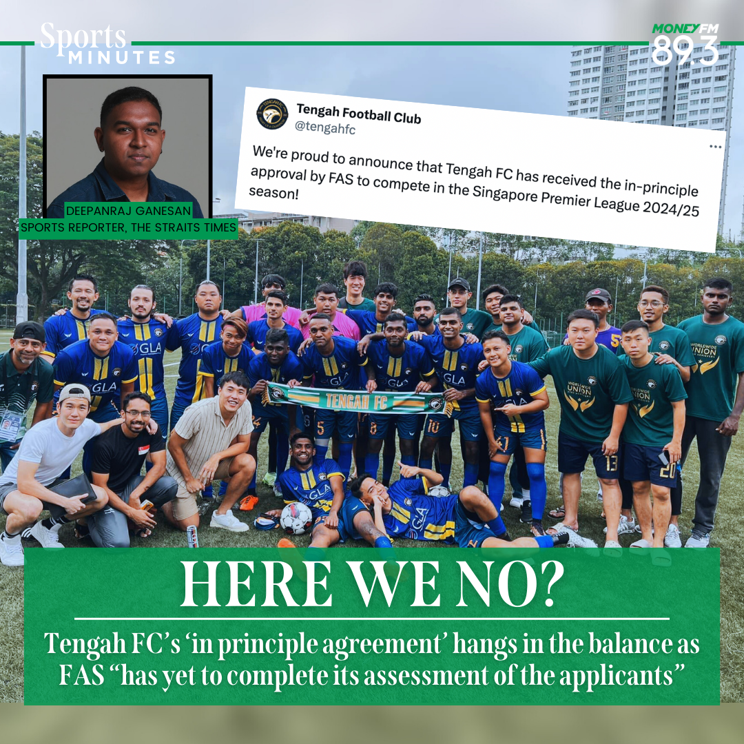 Sports Minutes: Who is Tengah FC, and why their bid to join the Singapore Premier League hangs in the balance