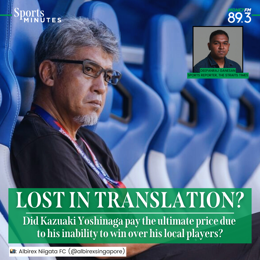 Sports Minutes: How and why did it all go wrong for Kazuaki Yoshinaga at Albirex Niigata?