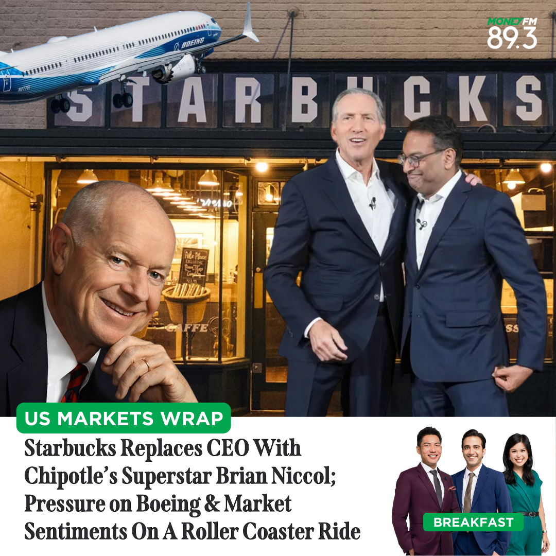 US Markets Wrap: Starbucks Replaces CEO With Chipotle’s Superstar Brian Niccol; Pressure on Boeing & Market Sentiments On A Roller Coaster Ride