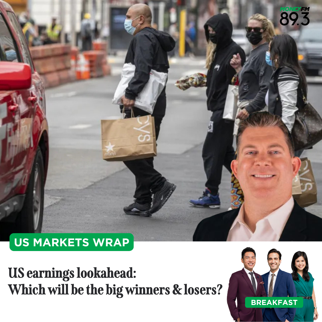 US Markets Wrap: US earnings lookahead - Which will be the big winners & losers?