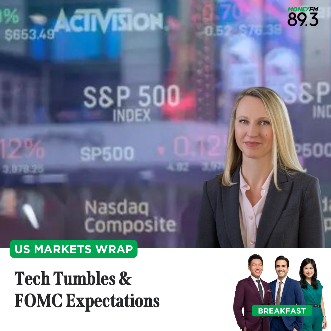 US Markets Wrap: Tech Tumbles & FOMC Expectations