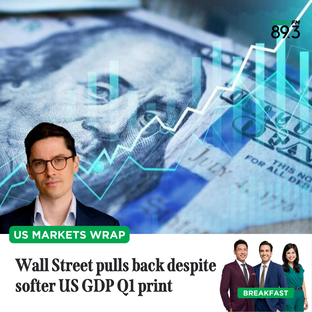 US Markets Wrap: Wall Street pulls back despite softer US GDP Q1 print