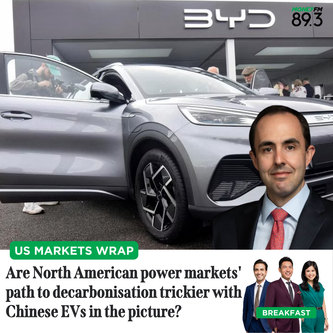 US Markets Wrap:  Are North American power markets' path to decarbonisation trickier with Chinese EVs in the picture?