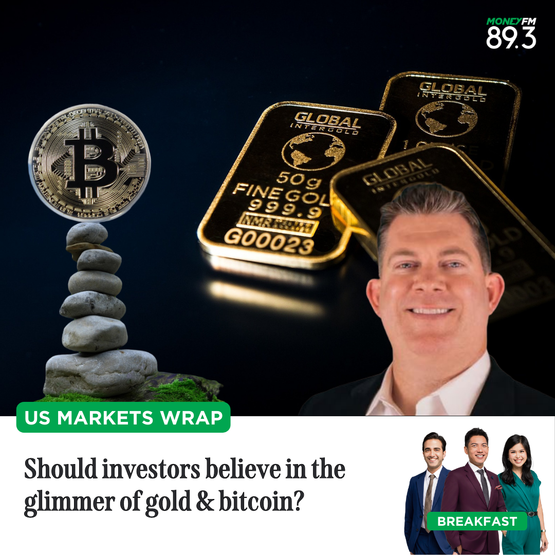 US Markets Wrap: Should investors believe in the glimmer of gold & bitcoin?