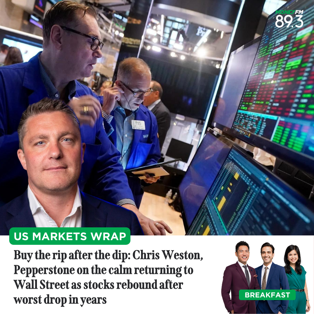 US Markets Wrap: Buy the rip after the dip: Chris Weston, Pepperstone on the calm returning to Wall Street as stocks rebound after worst drop in years