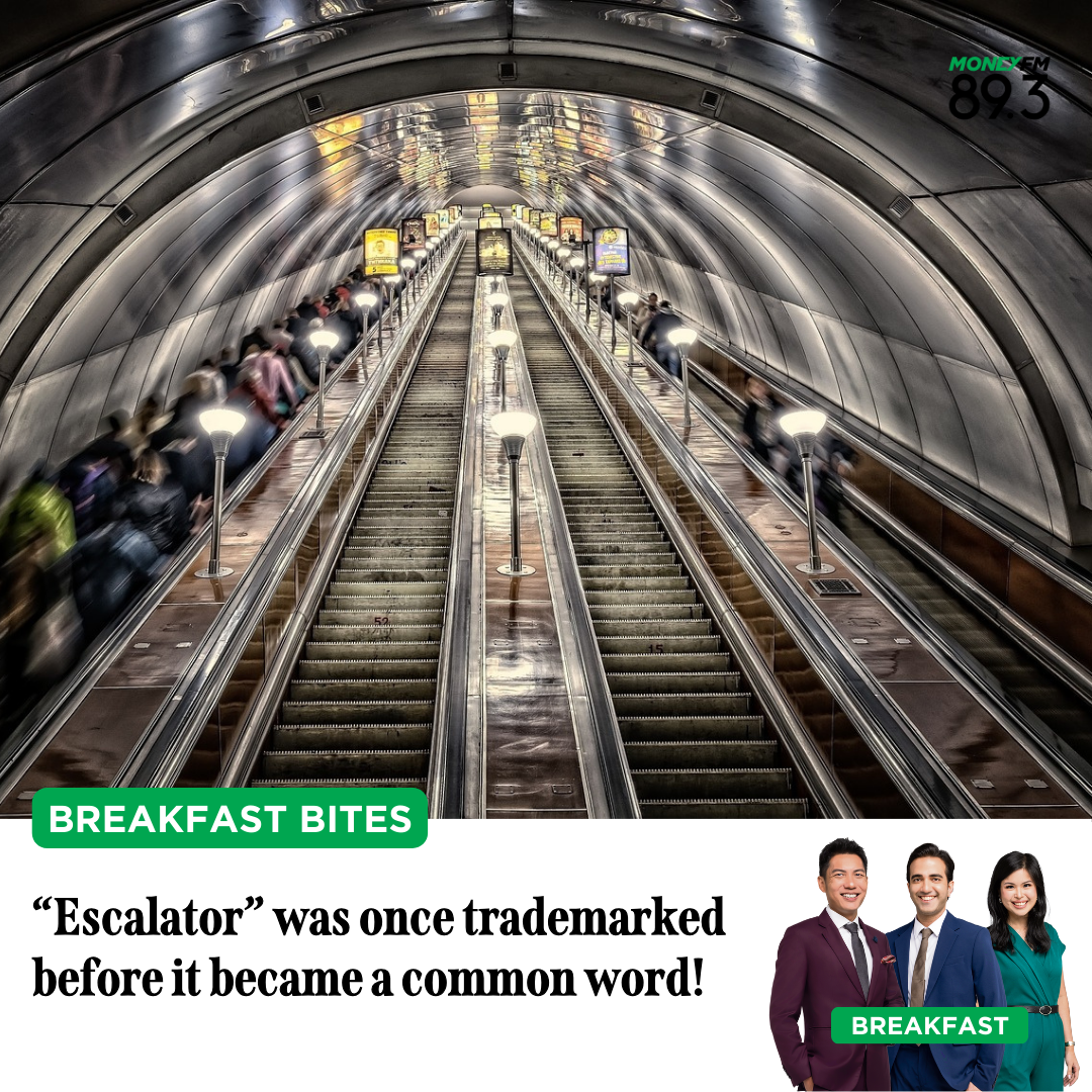 Breakfast Bites: "Escalator" was once trademarked before it became a common word!