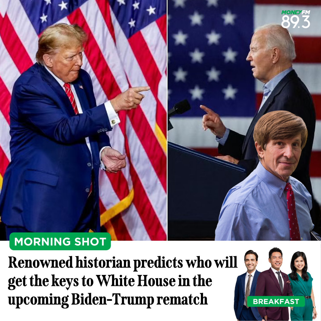 Morning Shot: Renowned historian predicts who will get the keys to White House in the upcoming Biden-Trump rematch