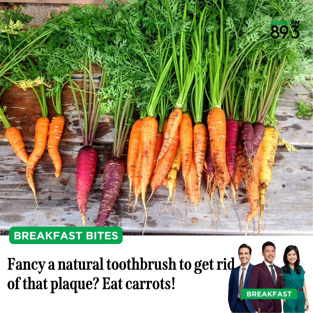 Breakfast Bites: Fancy a natural toothbrush to remove that plaque? Eat carrots!