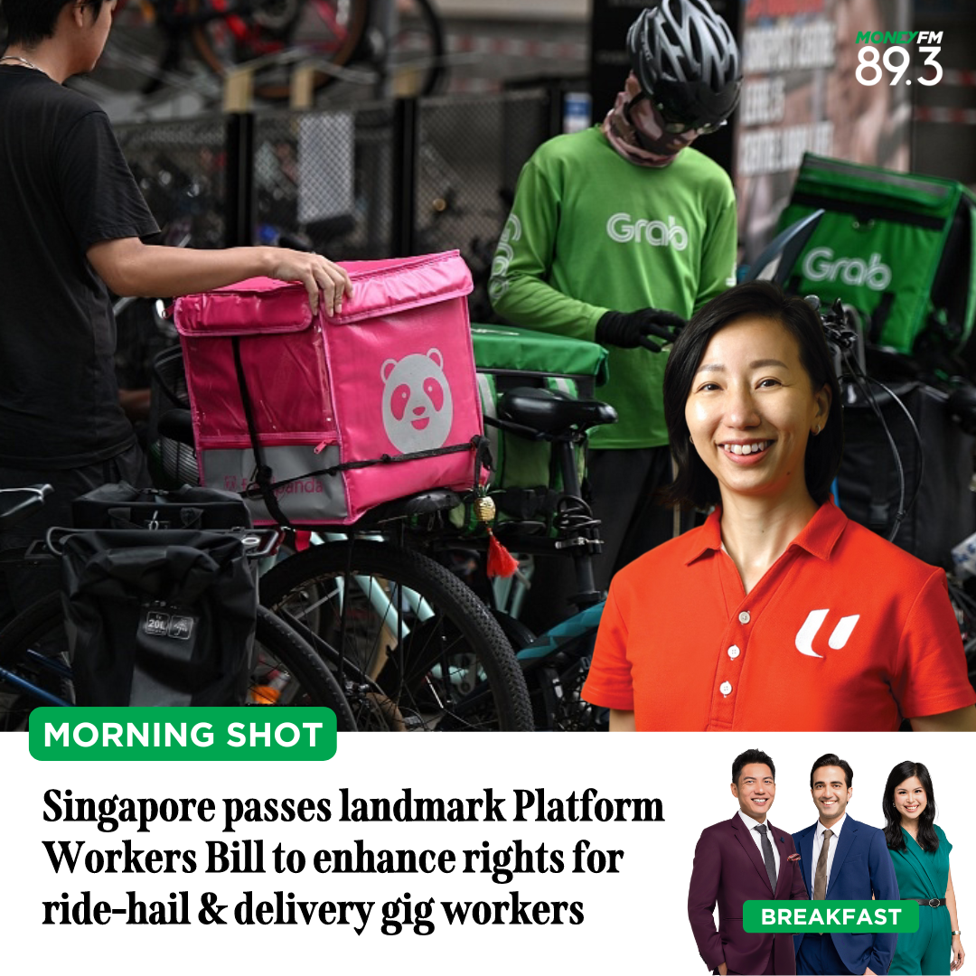 Morning Shot: Singapore passes landmark Platform Workers Bill to enhance rights for ride-hail & delivery gig workers