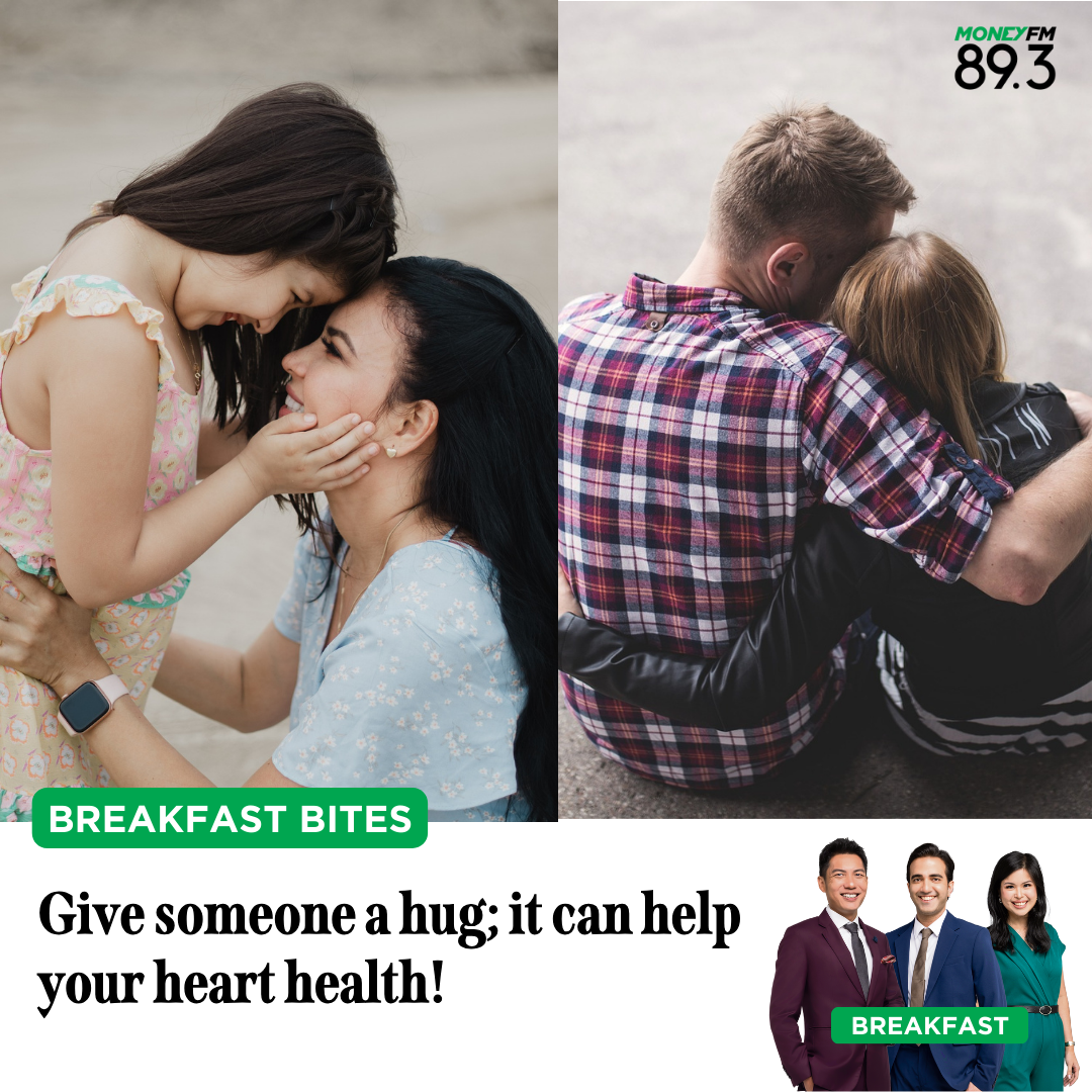 Breakfast Bites: Give someone a hug; it can help your heart!