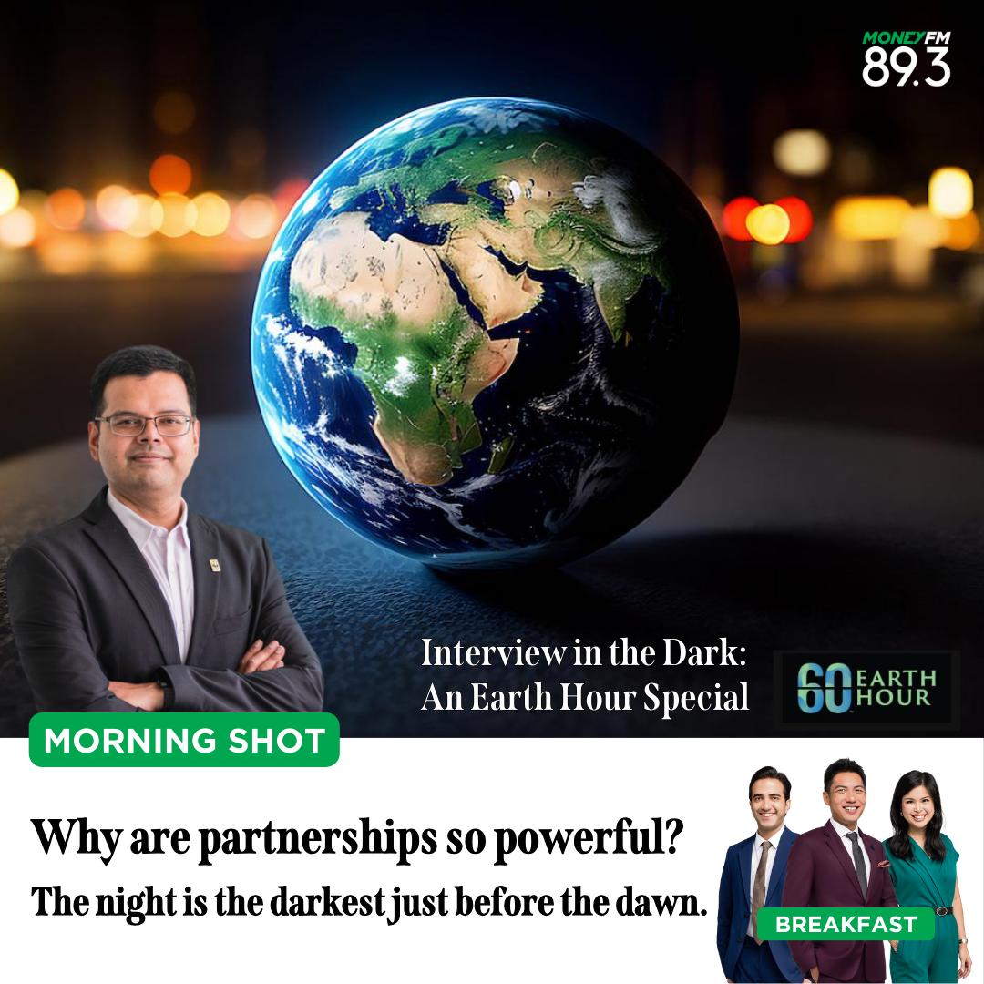 Morning Shot: Earth Hour Special - Why are partnerships so powerful? The night is the darkest just before the dawn.