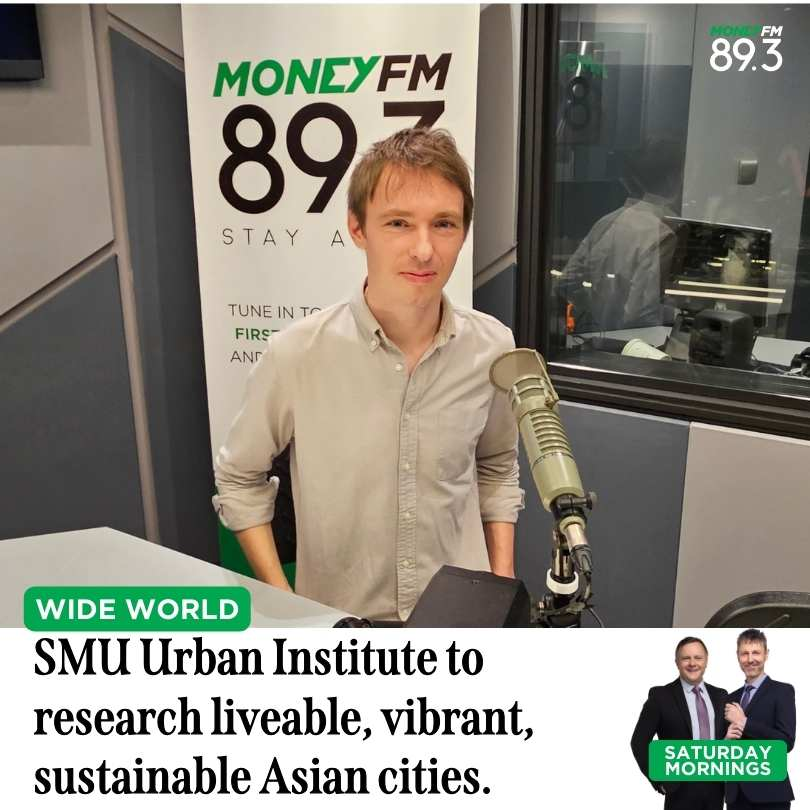 Saturday Mornings: SMU Urban Institute contributing to liveable, vibrant, resilient, and sustainable cities