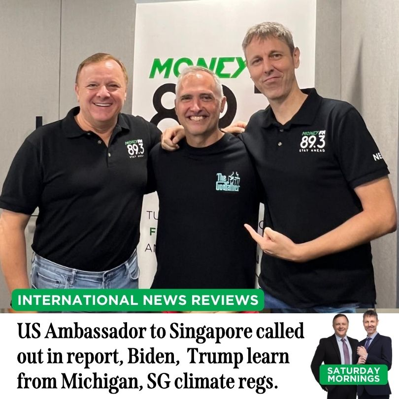 Saturday Mornings: International News Review - US Ambassador to Singapore called-out in scathing report, Singapore's climate reporting regs, and Mary Poppins gets a new designation