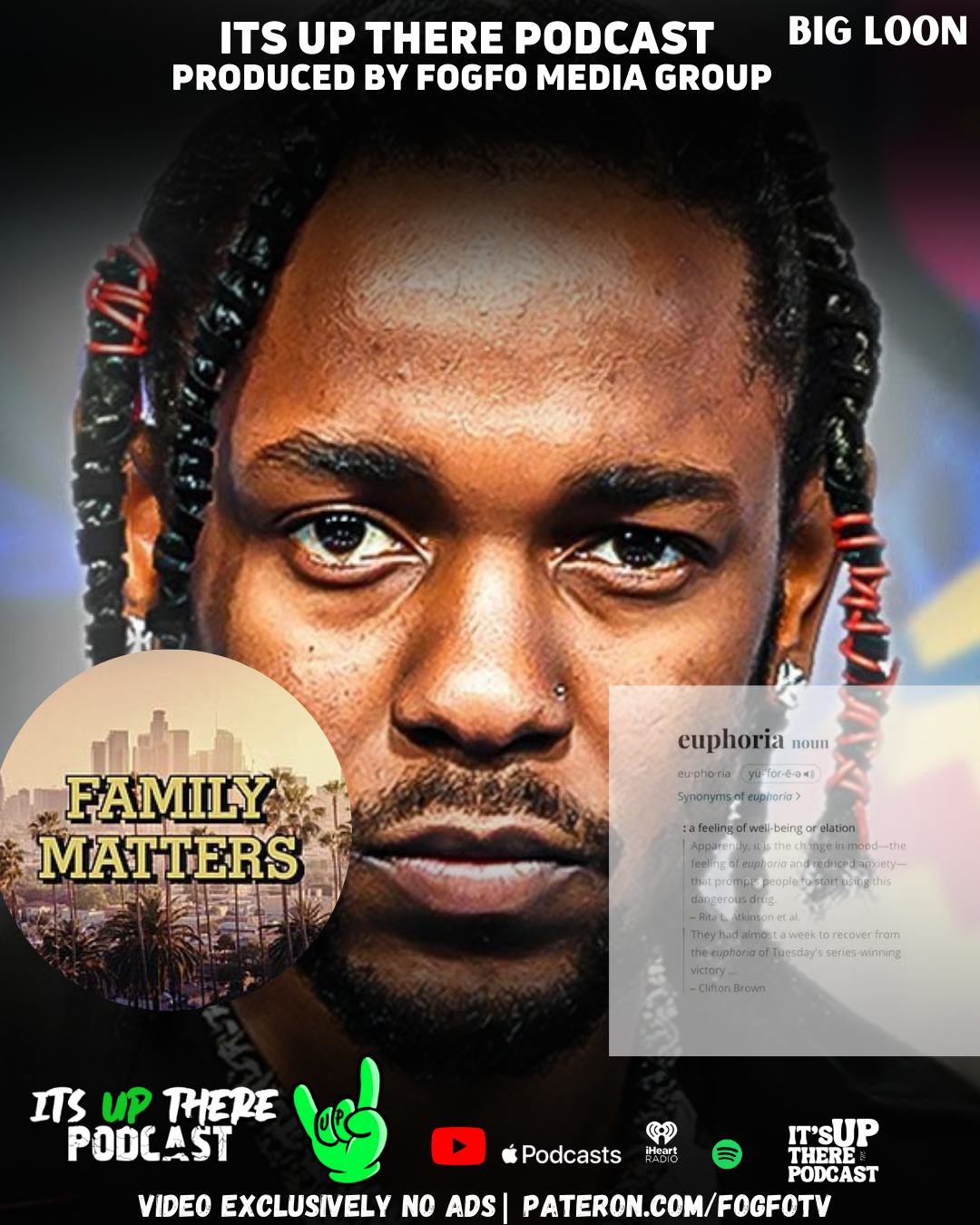 "Easter Egg Hunt" Loon Reacts to Drake's 'Family Matters' Diss & Kendrick Lamar's 'Euphoria' | It's Up There Podcast