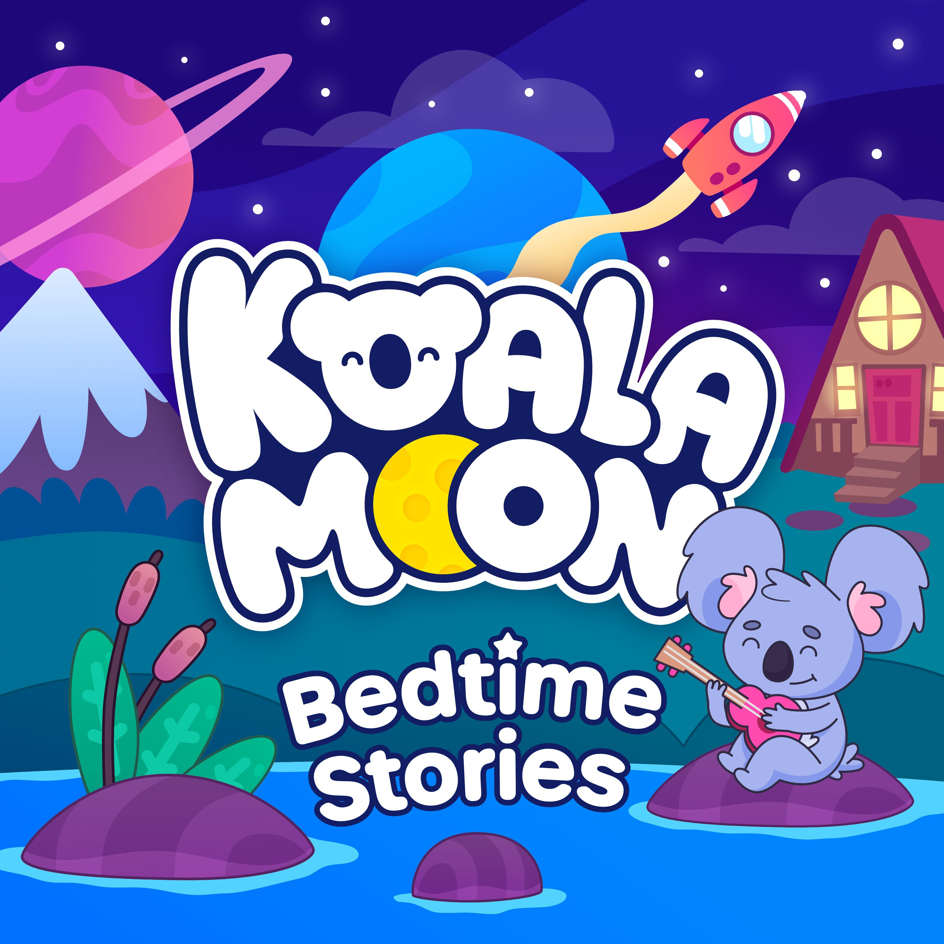 The Moon Cats' Pyjama Party 🐱🪩 Best Bedtime Story Podcast