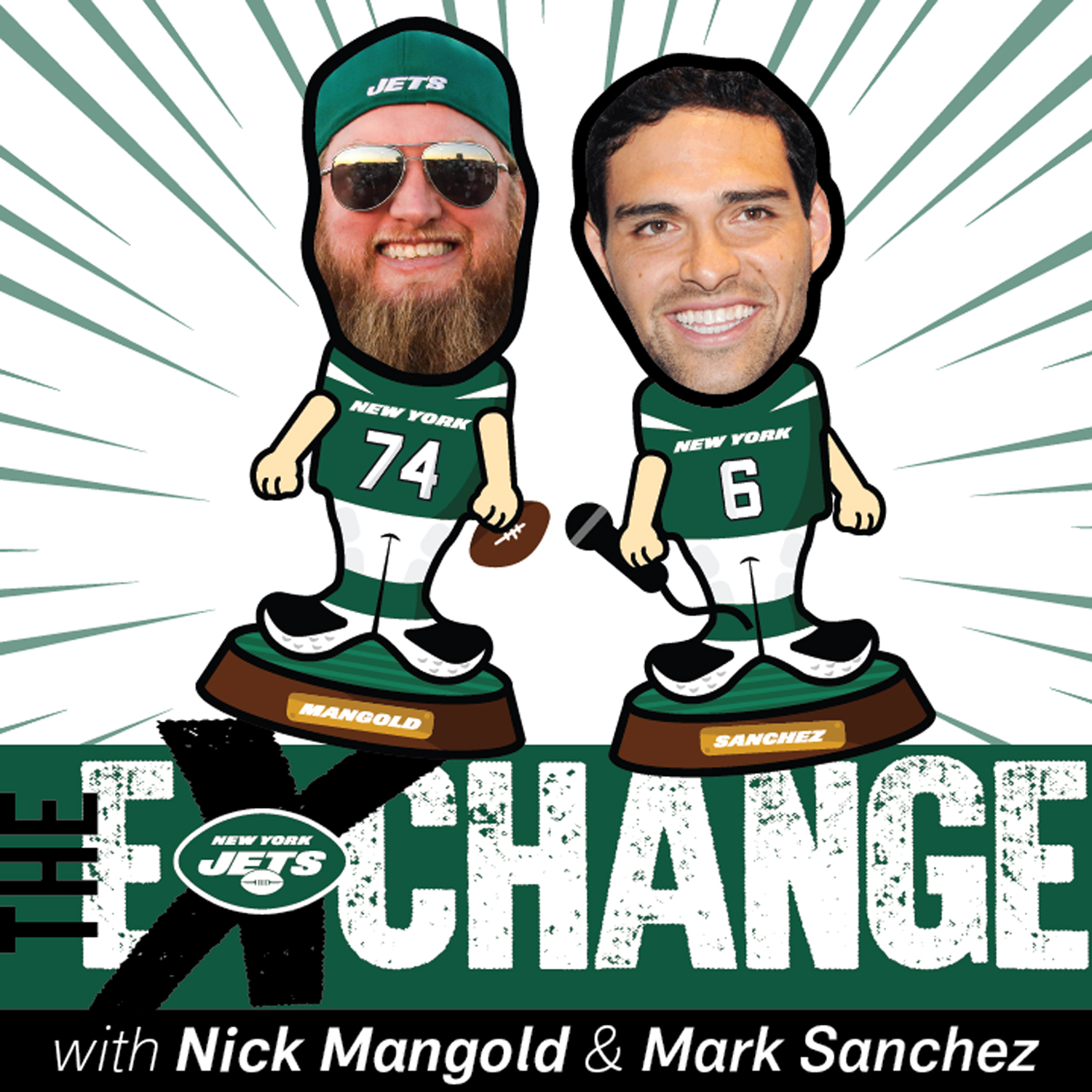 LISTEN | The Exchange Podcast with Nick Mangold & Mark Sanchez | Joe Namath (S1EP2)