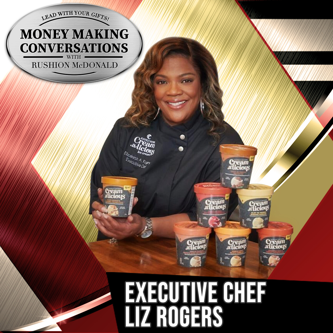 E929: Rushion Interviews Creamalicious Founder, CEO, and Executive Chef Liz Rogers Responds to Walmart’s “Juneteenth” Ice Cream Controversy!