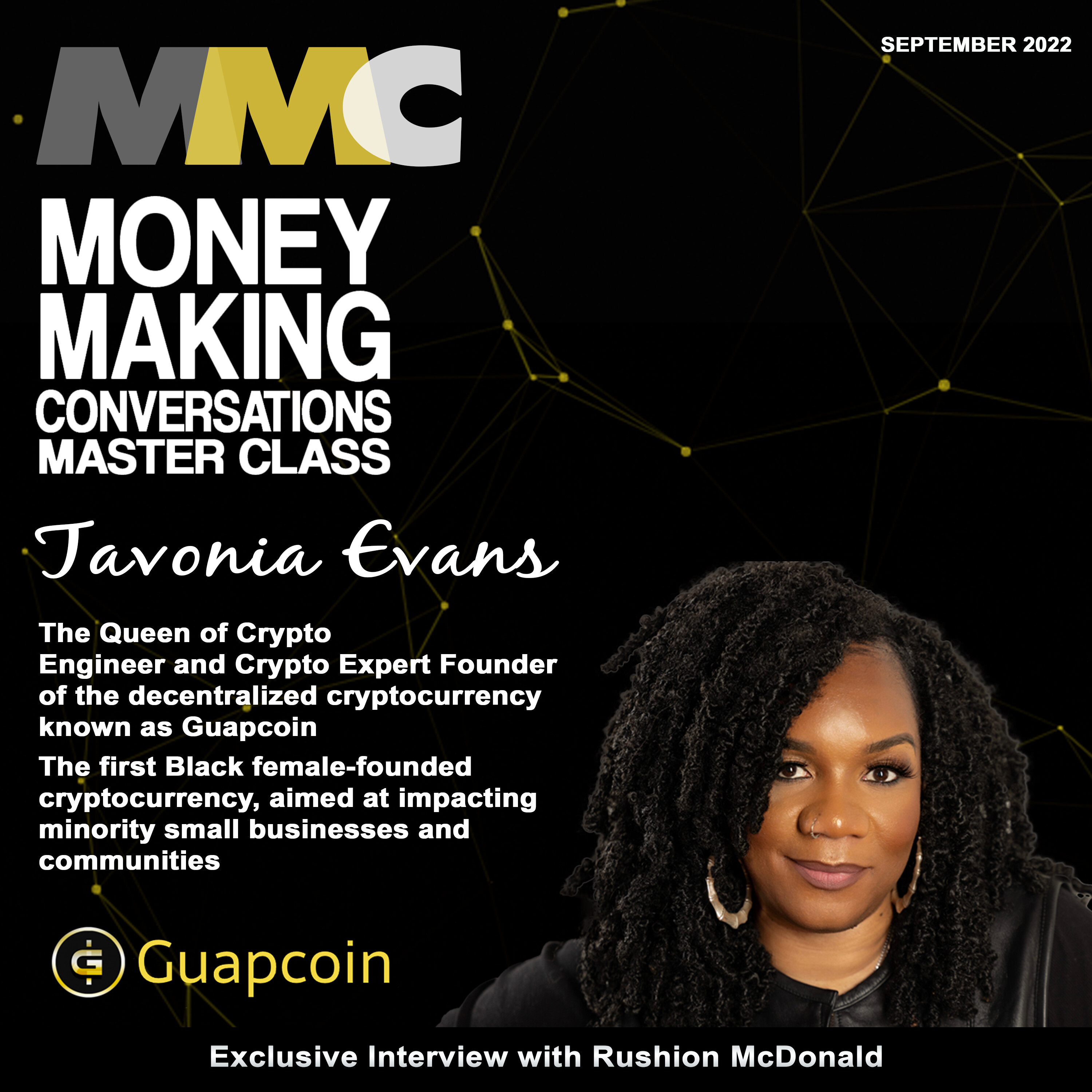 Rushion Interviews the Queen of Crypto, Tavonia Evans; she breaks down smart cities and blockchain and discusses the first black female-founded cryptocurrency technology!