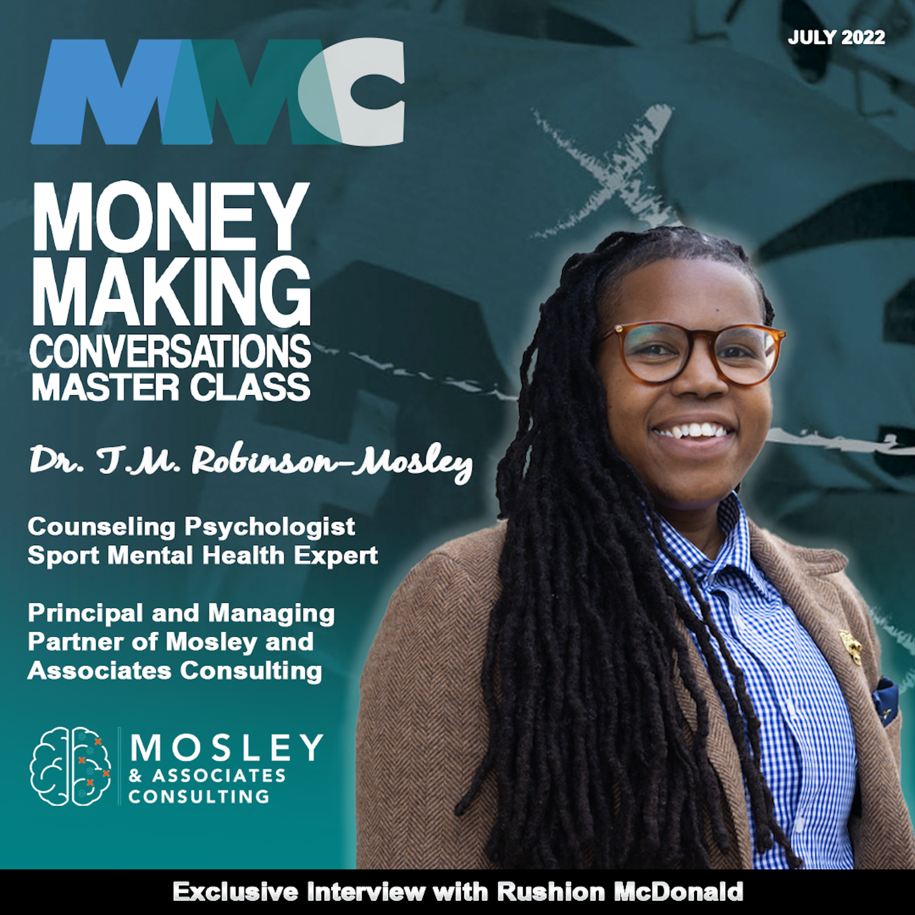 E945: Rushion Interviews Dr. T.M. Robinson-Mosley, Biggest mental health secrets for minorities and athletes!