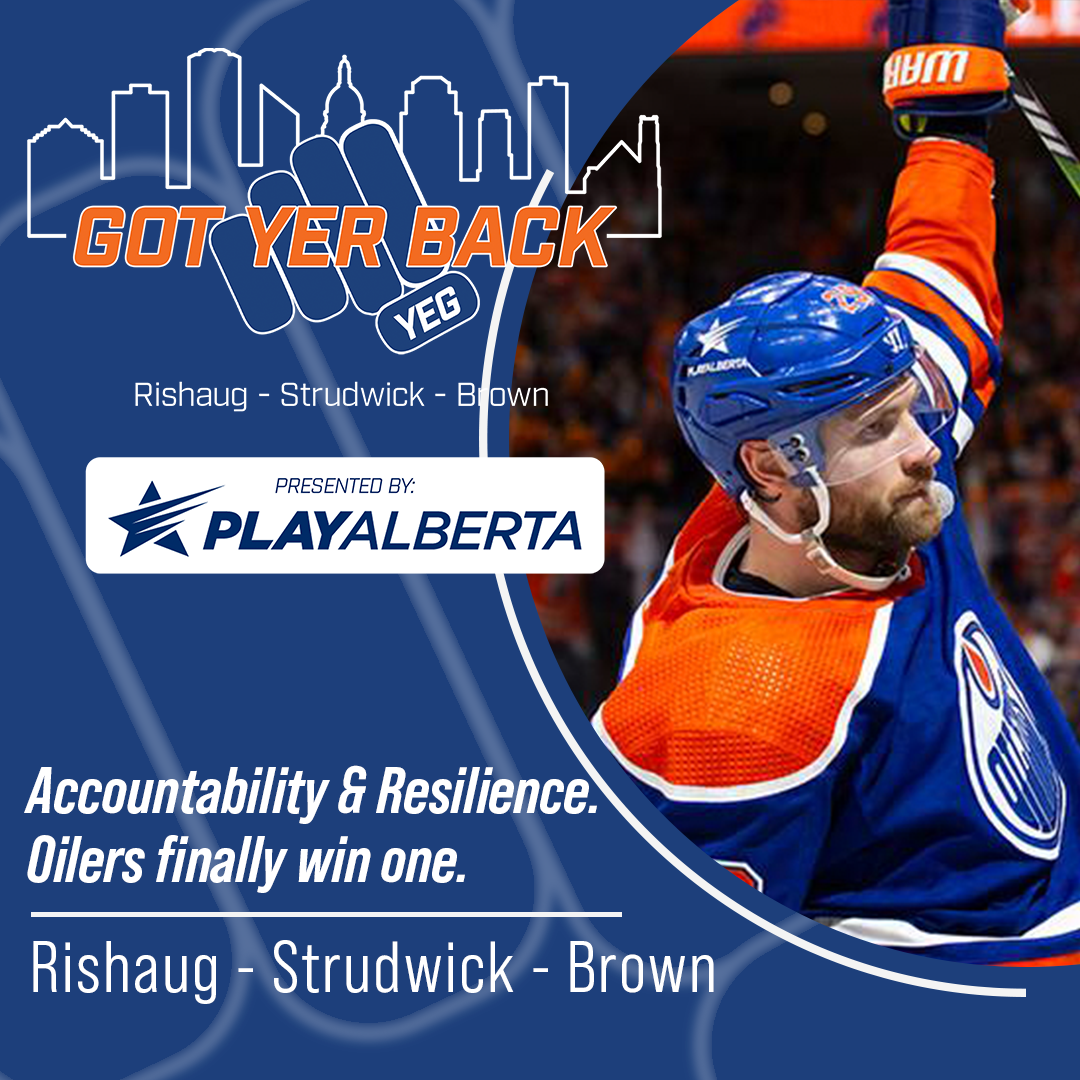 Accountability & Resilience. Oilers finally win one. - podcast episode cover