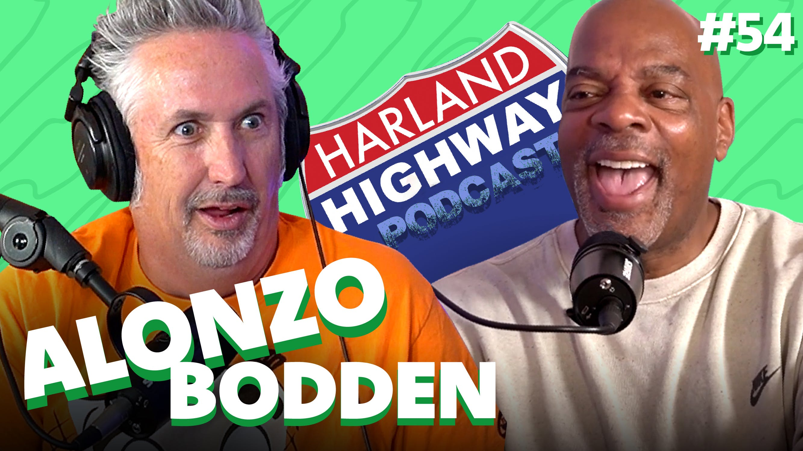 NEW HARLAND HIGHWAY #54 - ALONZO BODDEN, Comedian, Actor, Writer, Motorcycle buff.