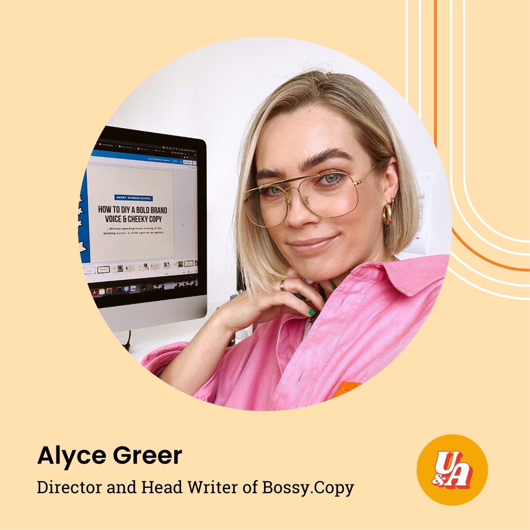 “There's always something that you can bring that nobody else can do,” Alyce Greer, Director of Bossy.Copy