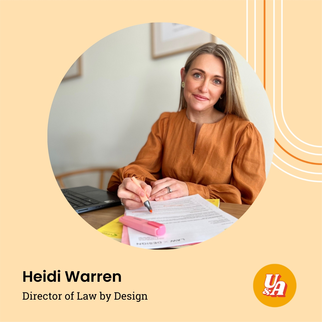 “It's probably something I would have mulled over forever and kicked myself at the end if I didn't do it,” Heidi Warren, Director of Law by Design