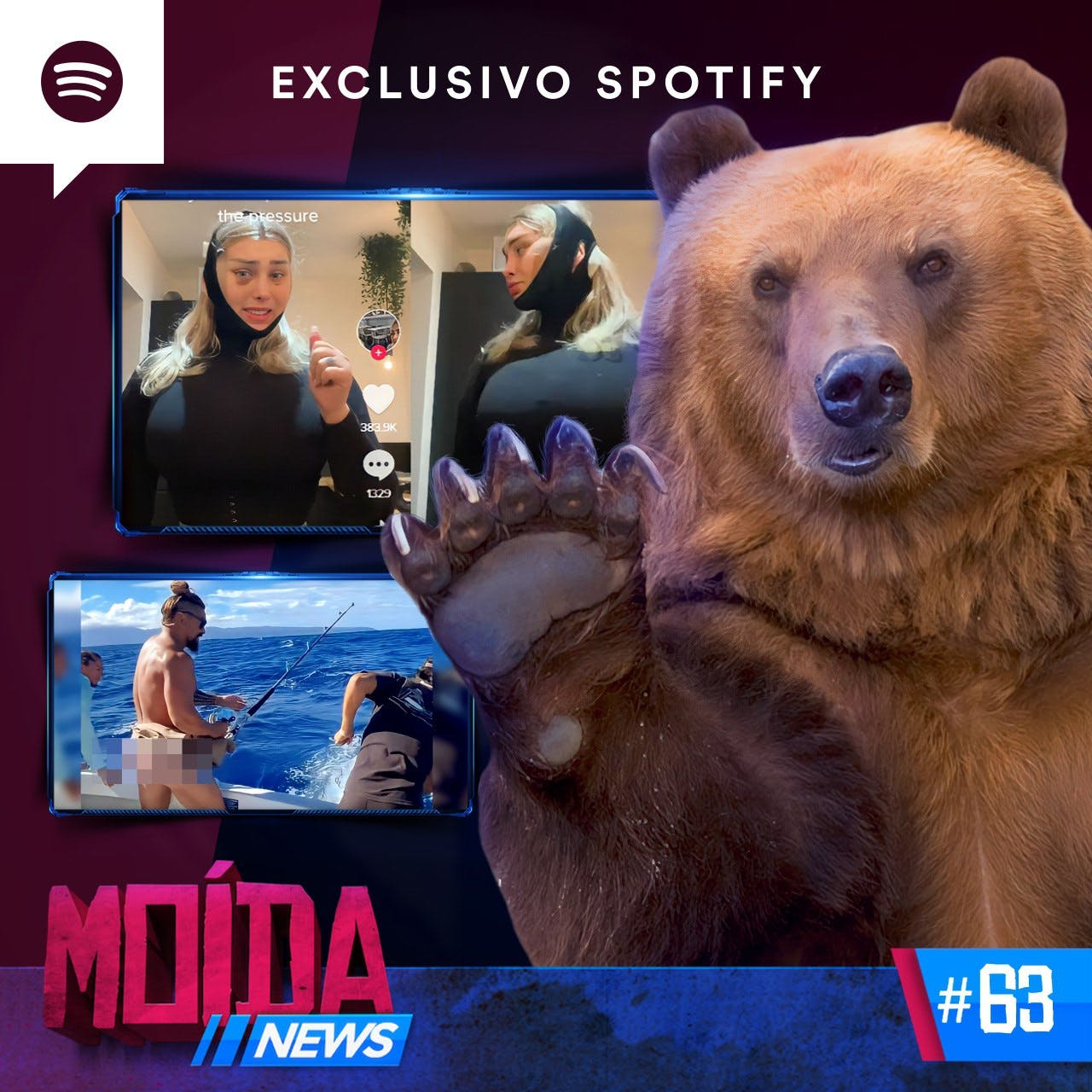 MoídaNews #63 ›  URSO ATACA ALPINISTA / CABEÇA DE MULHER 