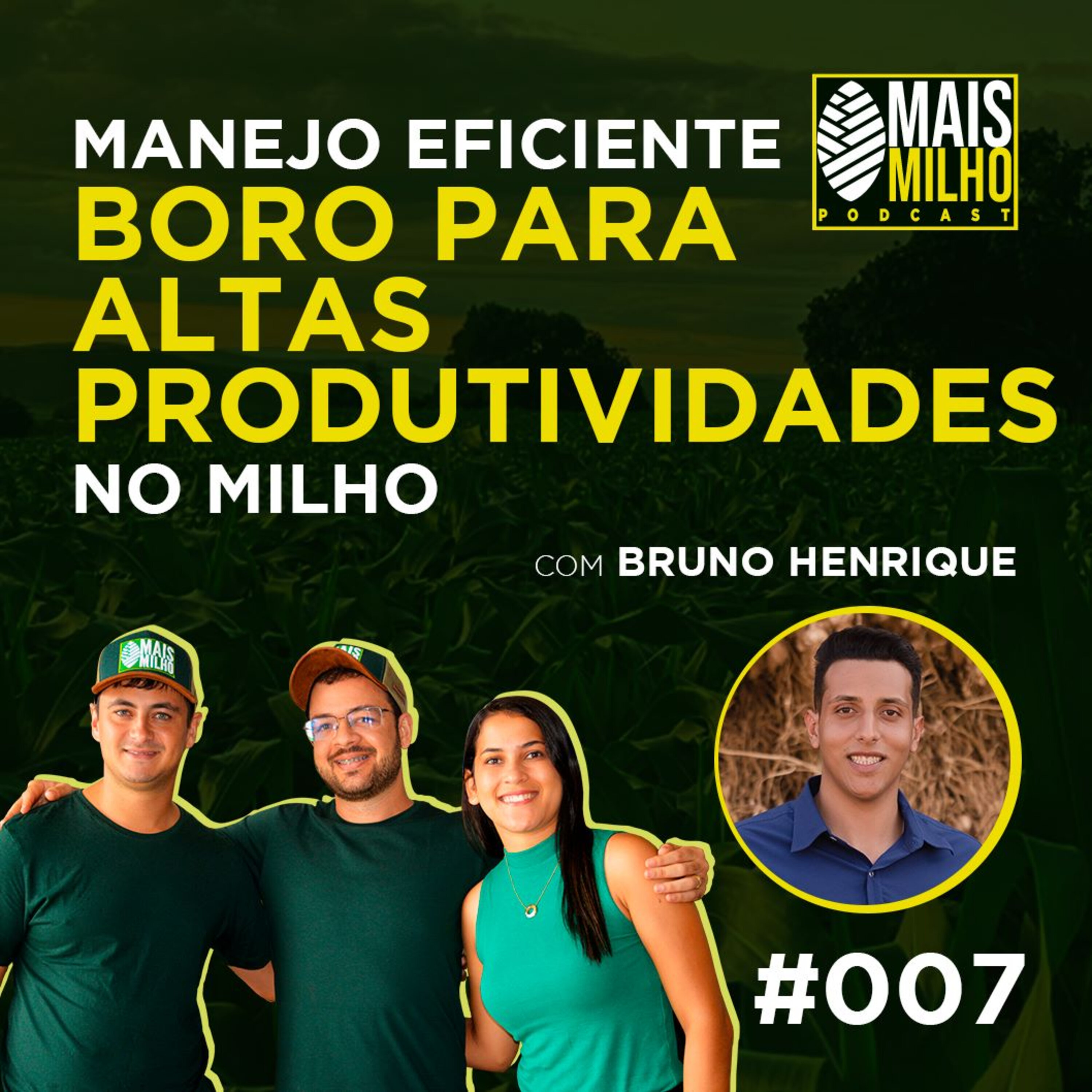 #007 - BRUNO HENRIQUE: MANEJO EFICIENTE DO BORO PARA ALTAS PRODUTIVIDADES DO MILHO