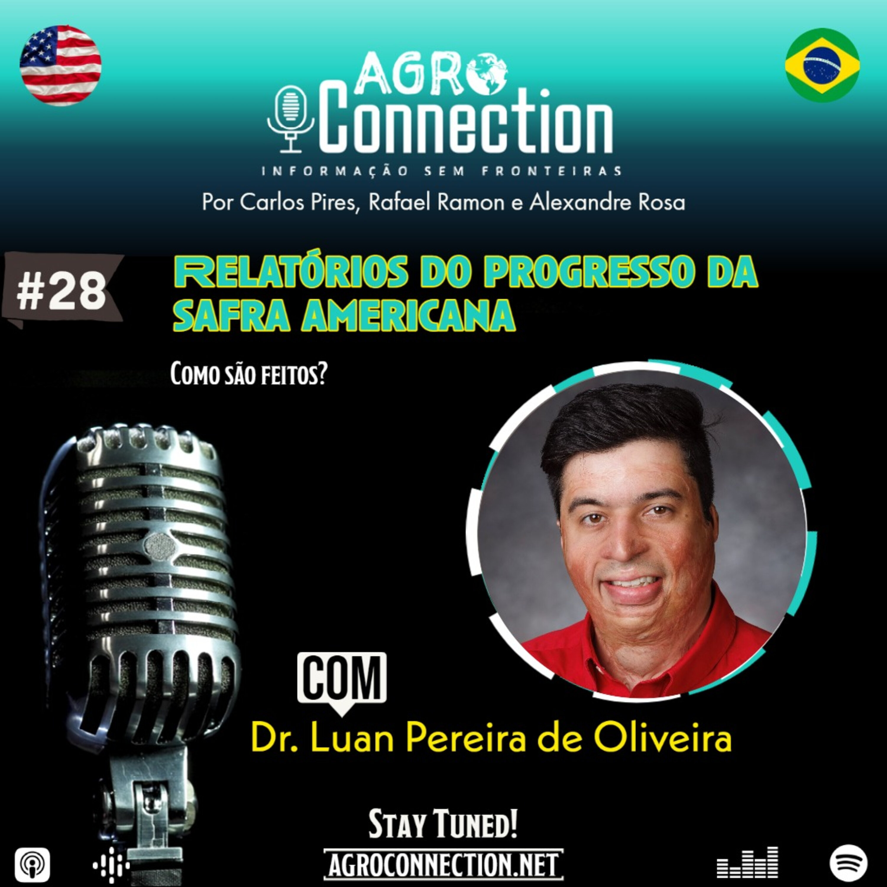 EP #28 - Como são feitos os relatórios do progresso de safra americana? Com o Dr. Luan Pereira de Oliveira.
