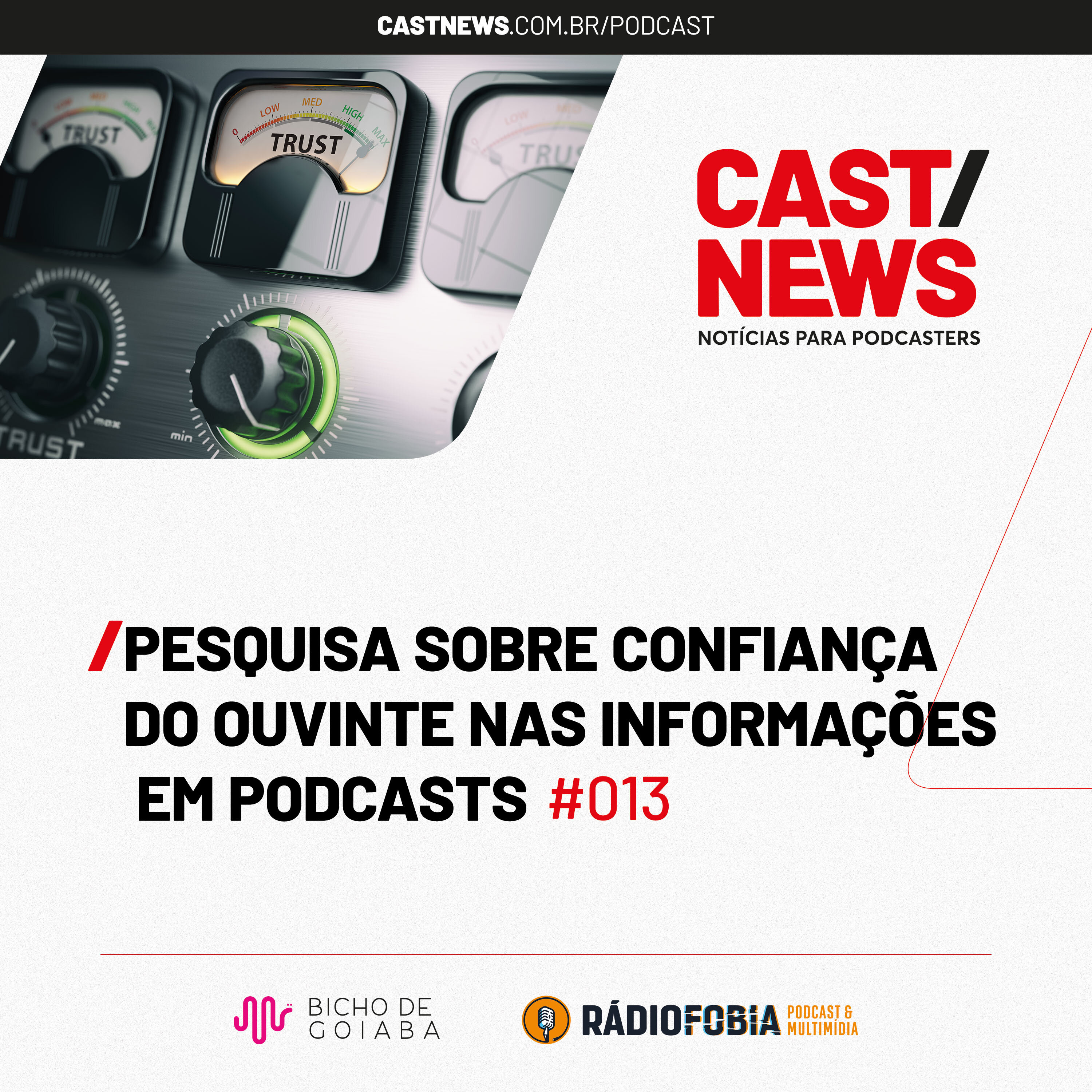 CASTNEWS #013 - Pesquisa sobre confiança do ouvinte nas informações em podcasts