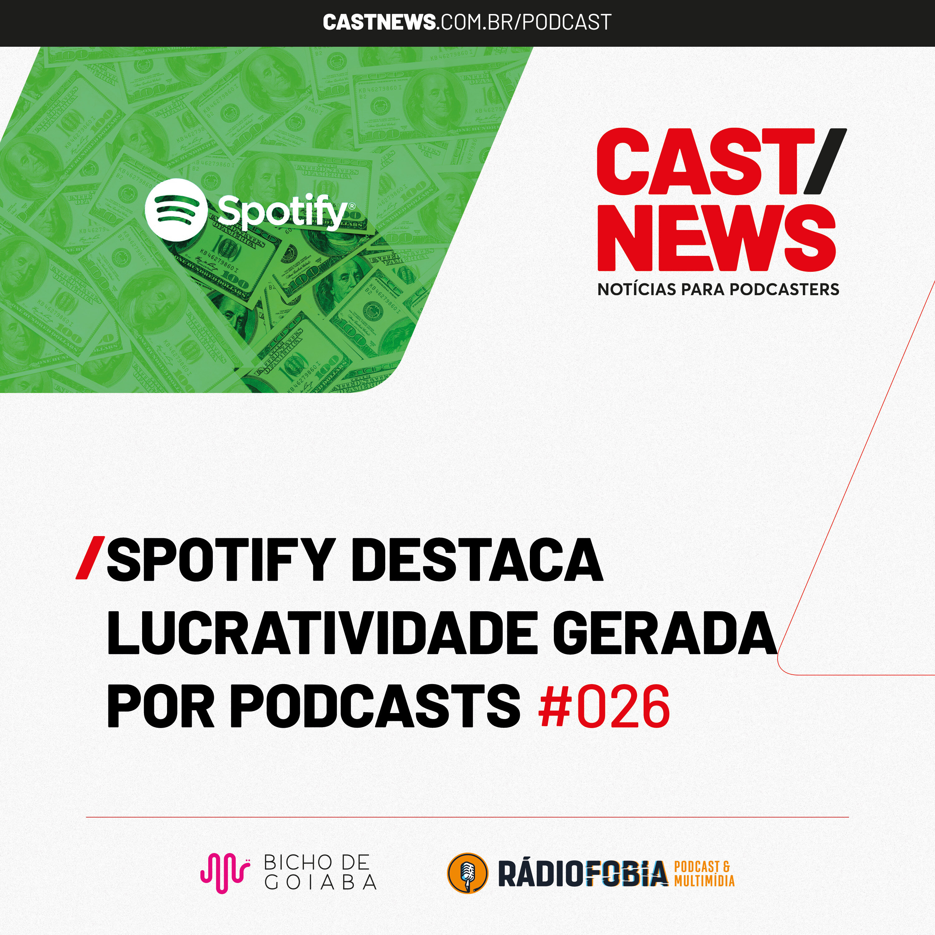 CASTNEWS #026 - Spotify destaca lucratividade gerada por podcasts
