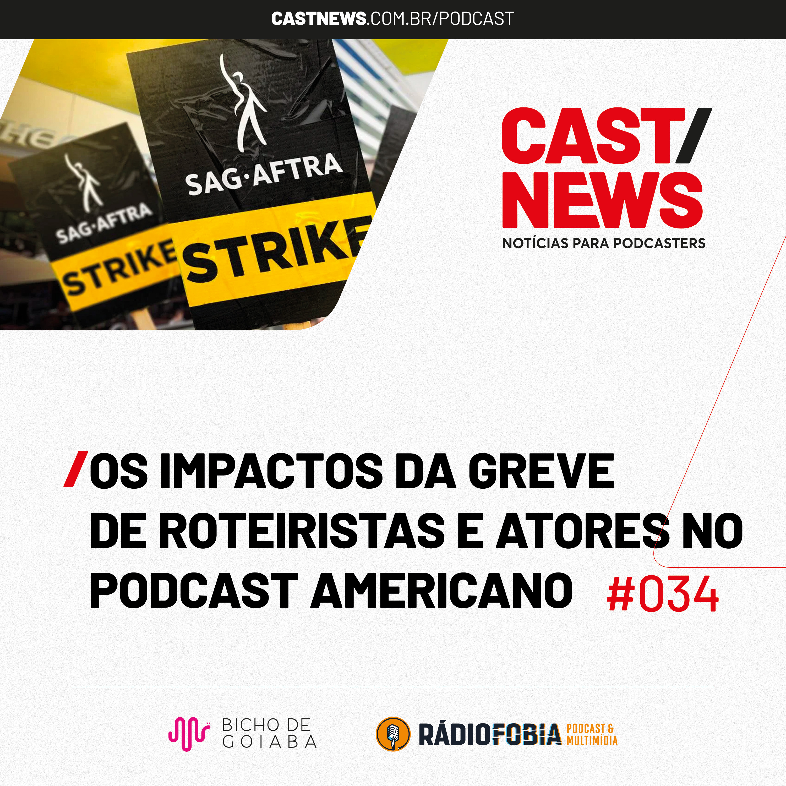 CASTNEWS #034 - Os impactos da greve de roteiristas e atores no podcast americano
