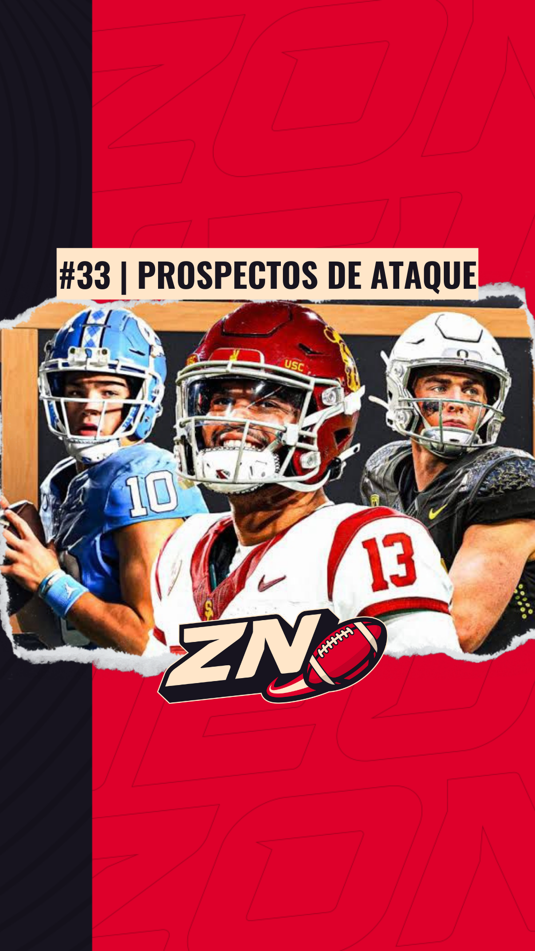 ZONA NEUTRA #33 S02 | Draft NFL 2024: jogadores de ataque da primeira rodada