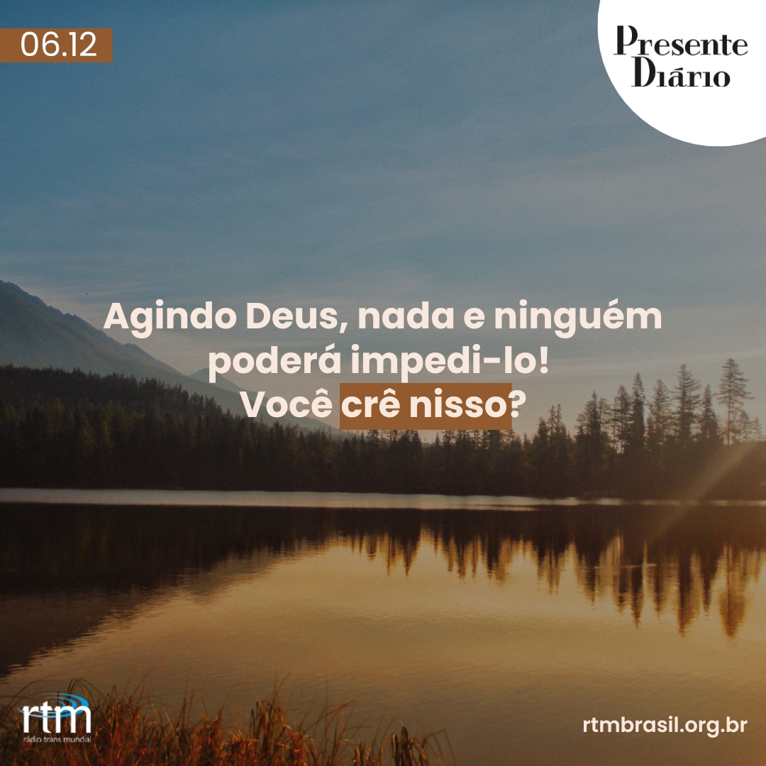 "Agindo Deus"