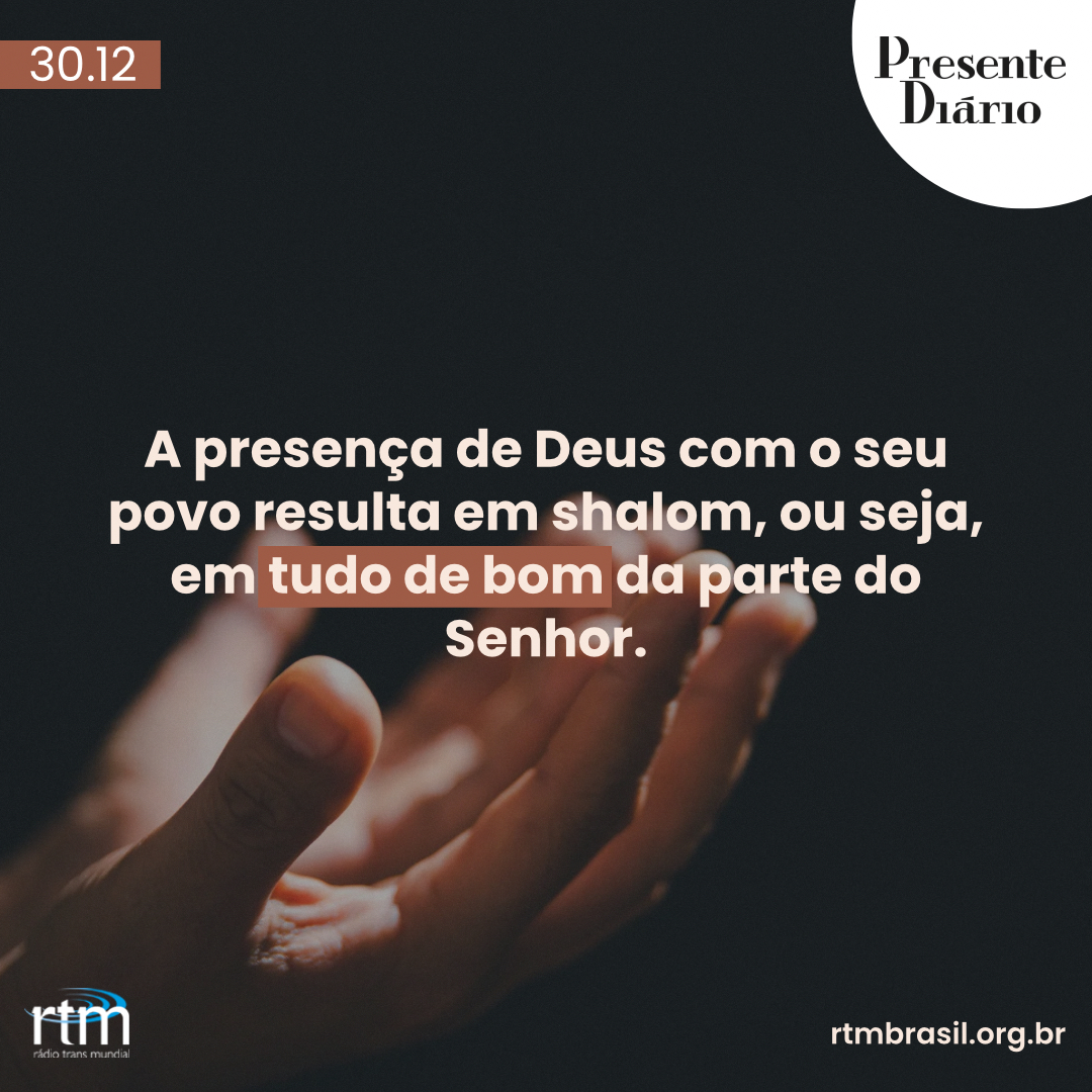 "Presença e paz"