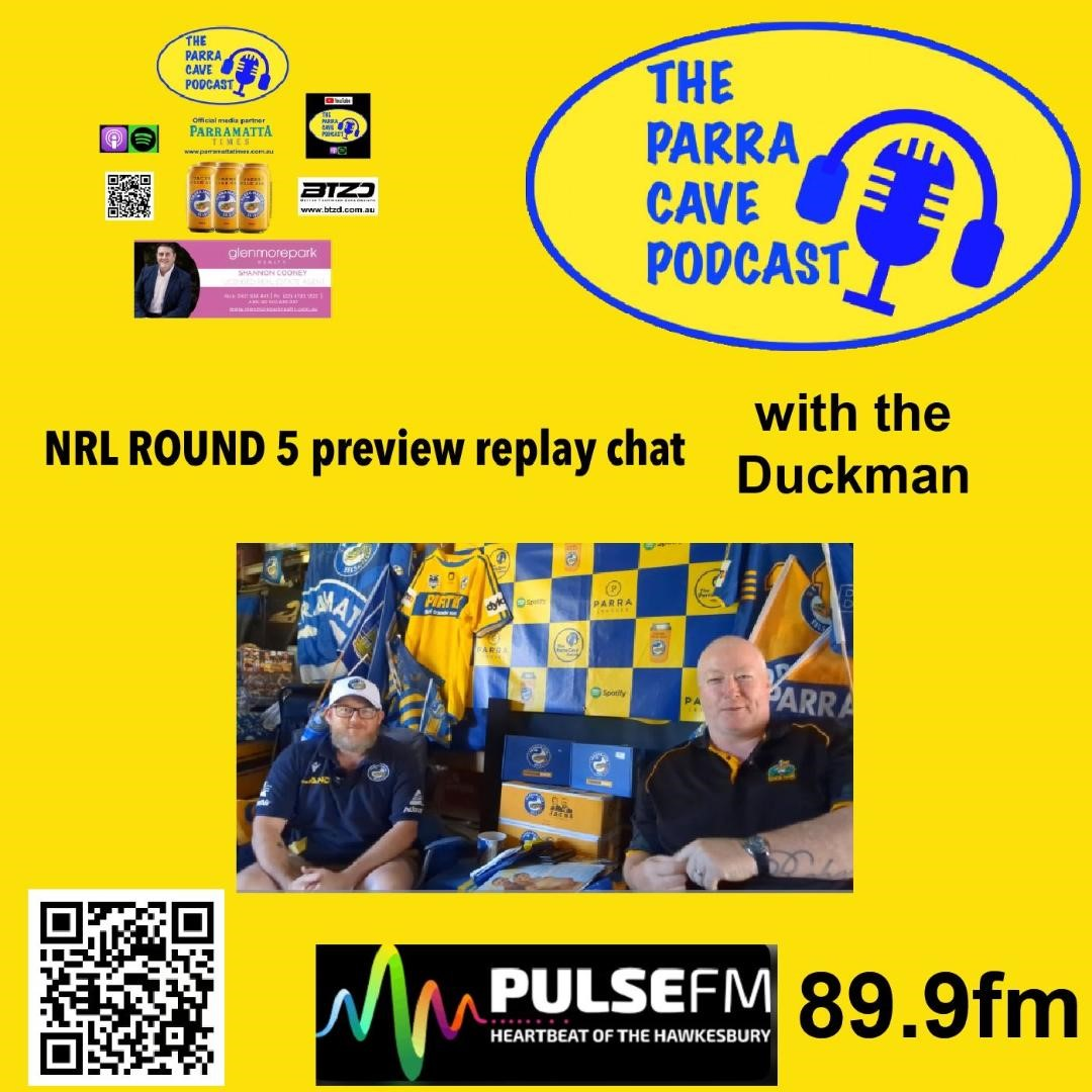 Replay chat with the Duckman on Weekend Sports Wrap on Pulse FM 89.9fm Round 5 preview