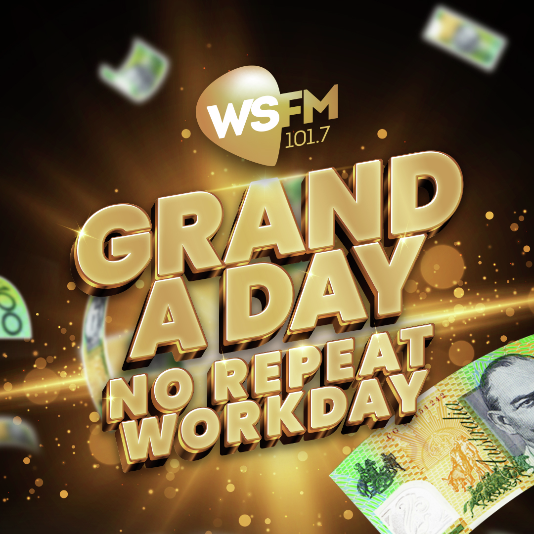 💸 WSFM's Grand A Day No Repeat Workday Starts Today!