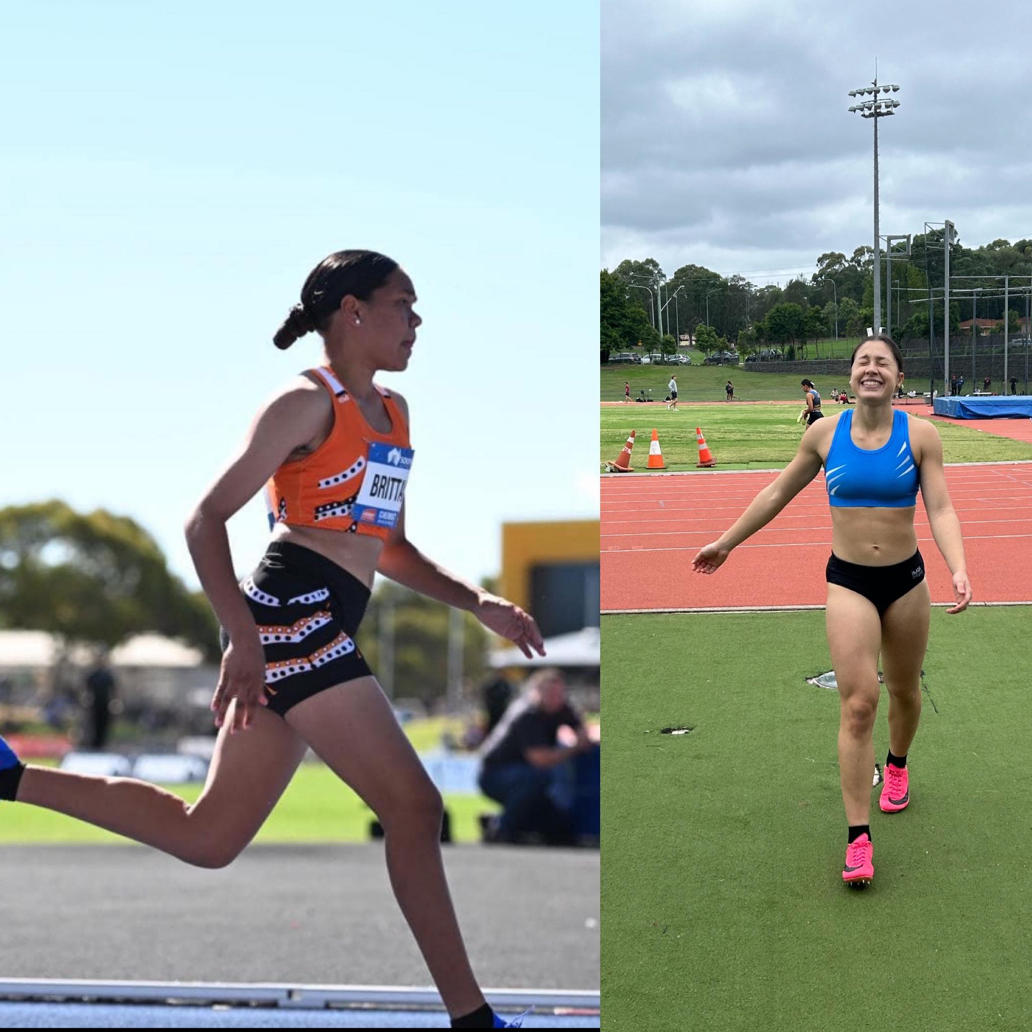 Territory athletes Aviva Damjanovic and Briseis Brittain share their remarkable achievements after competing against up-and-coming Olympians at the recent Australian Athletics Championships in Adelaide