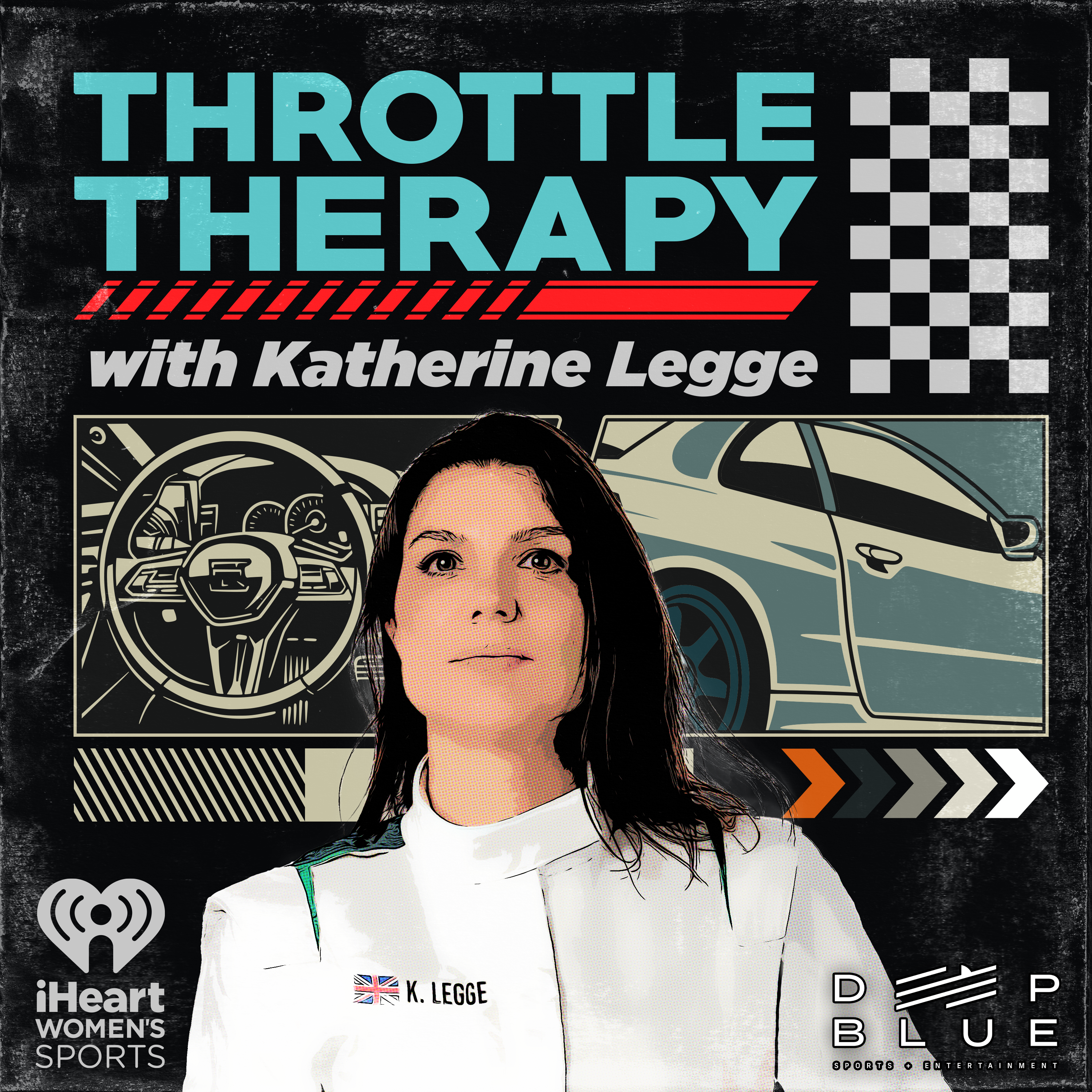 Logo of the podcast Throttle Therapy with Katherine Legge